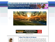 Tablet Screenshot of christianinspirationalwords.com